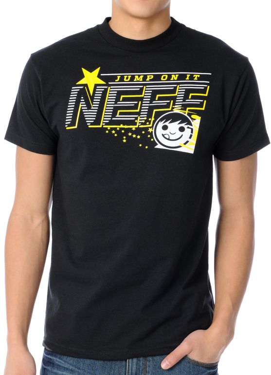 Neff Jump On It Black Tee Shirt