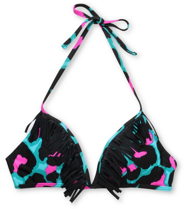 Damsel Hot Cheeto Fringe Halter Bikini Top