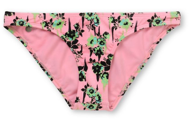 Volcom Girls Break It Up  Pink Basic Bikini Bottom