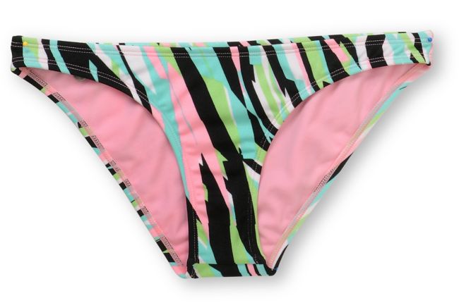 Volcom Girls Break It Up Green Basic Bikini Bottom