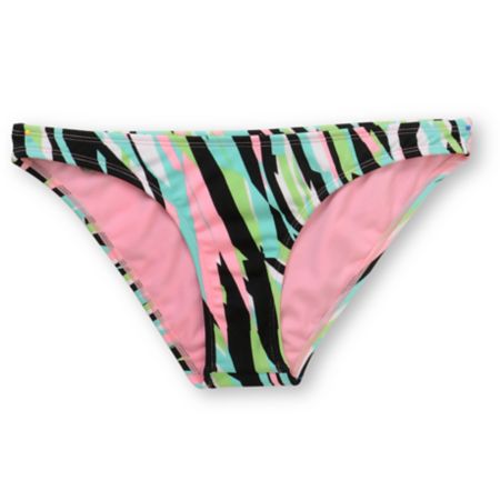 Volcom Girls Break It Up Green Basic Bikini Bottom