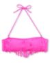 Damsel Pink Fringe Bandeau Bikini Top