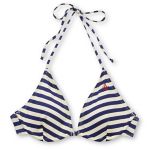 Volcom Girls Vintage Find Navy Stripe Triangle Bikini Top