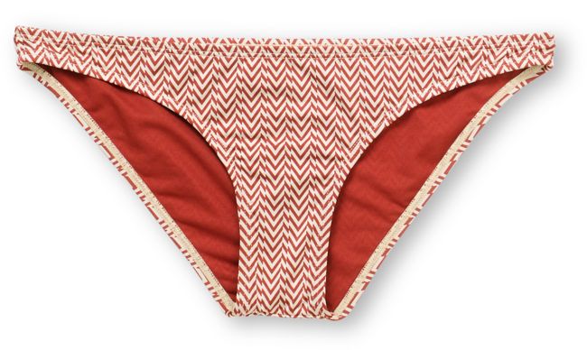 Volcom Girls Vintage Find Red Stripe Bikini Bottom