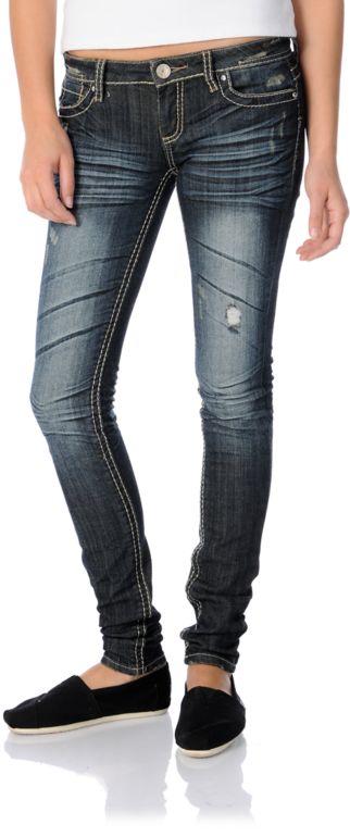 Almost Famous Madison Blue Skinny Jeans