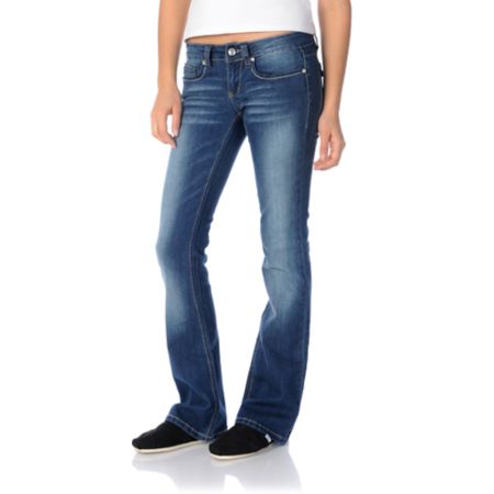 YMI Kandace Boot Cut Dark Wash Jeans