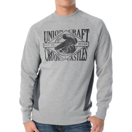 Crooks and Castles Union Craft Crew Neck Sweatshirt