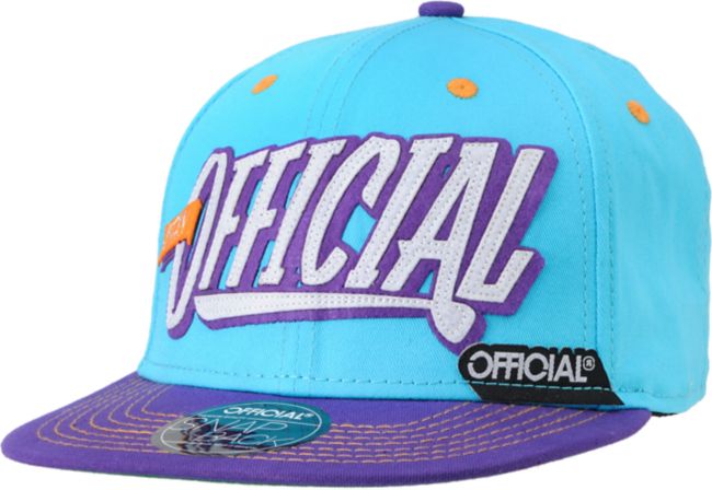 Official Stay Official Turquoise & Purple Snapback Hat