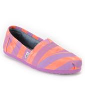 Toms Classics Coral Beckett Vegan Canvas Girls Shoe