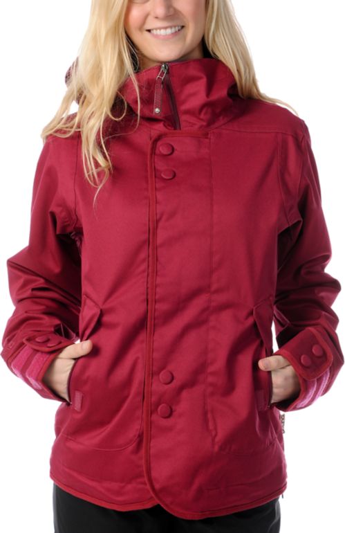 Burton Jet Set 10K Red 2012 Girls Snowboard Jacket