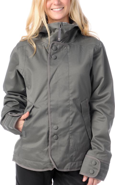 Burton Jet Set 10K Grey 2012 Girls Snowboard Jacket