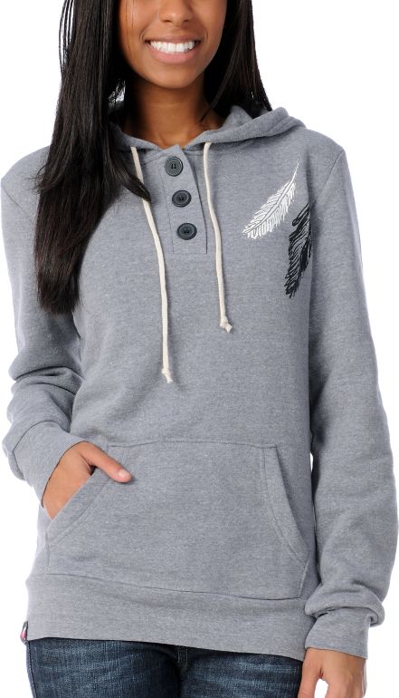 Glamour Kills Of A Feather Henley Hoodie