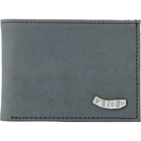 Volcom Pistol Grey Leather Bifold Wallet