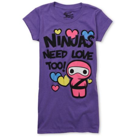 Bitter Sweet Ninja Lovin Girls Purple Tee Shirt
