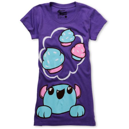 Bitter Sweet Cupcake Dreams Purple Scratch N Sniff Tee Shirt