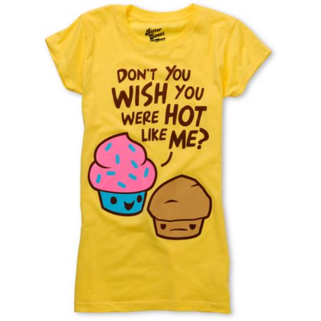 Bitter Sweet Hot Cake Yellow Scratch N Sniff Tee Shirt