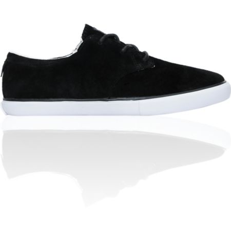 Diamond Supply Lo Cut Black Suede Shoe