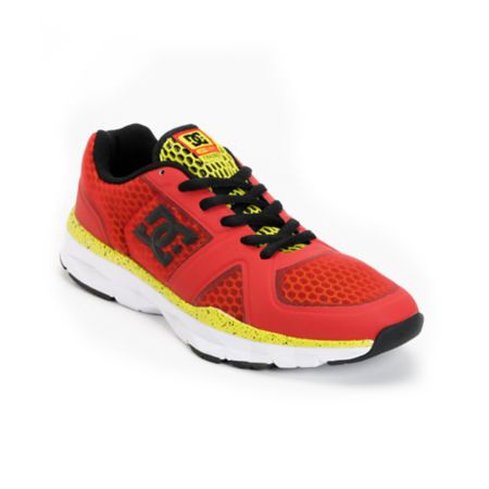 DC Unilite Trainer Athletic Red & White Shoe