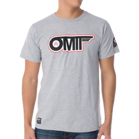Omit Flyby Heather Grey Tee Shirt 