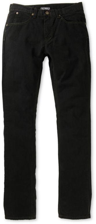Free World Messenger Black Canvas Twill Skinny Pants