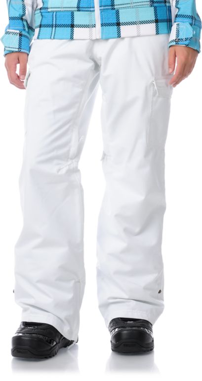 Empyre Girls Free Roller White 10K Snowboard Pants 2013