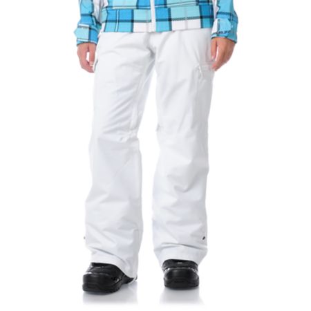 Empyre Girls Free Roller White 10K Snowboard Pants 2013