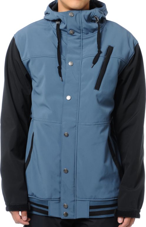 Aperture Dweller 10K Blue & Black Varsity Snowboard Jacket 2013