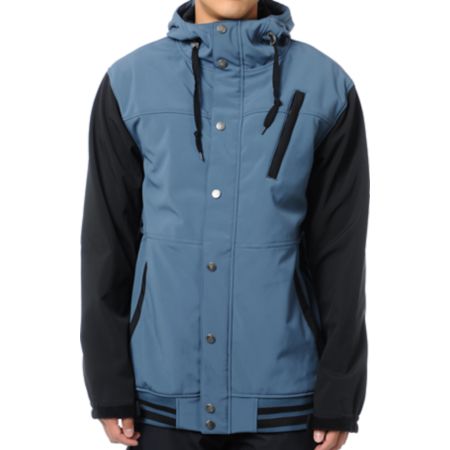 Aperture Dweller 10K Blue & Black Varsity Snowboard Jacket 2013