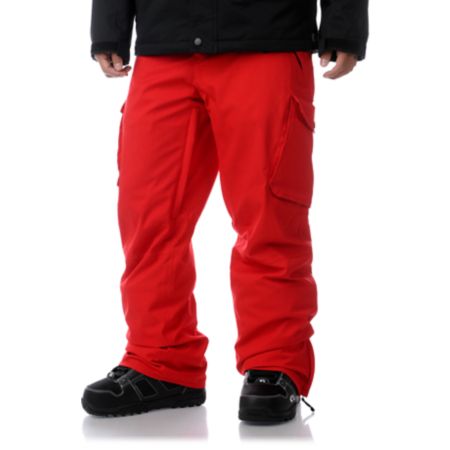 Empyre Protocol Red 10K Cargo Snowboard Pants 2013