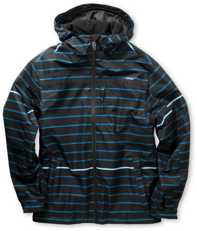 Empyre Ranger Blue Stripe 10K Boys Snowboard Jacket 2013