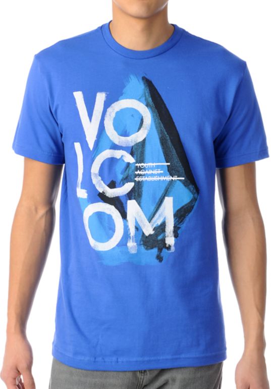 Volcom Decayed Blue Tee Shirt