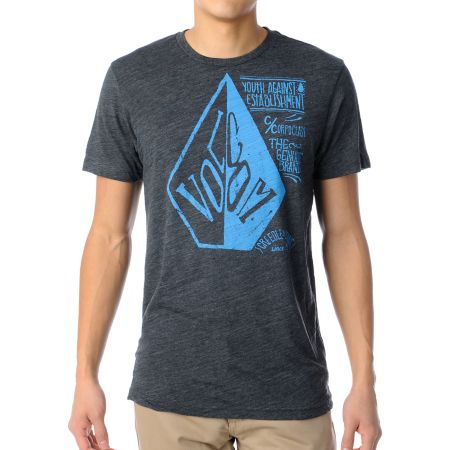 Volcom Spied Charcoal Tee Shirt