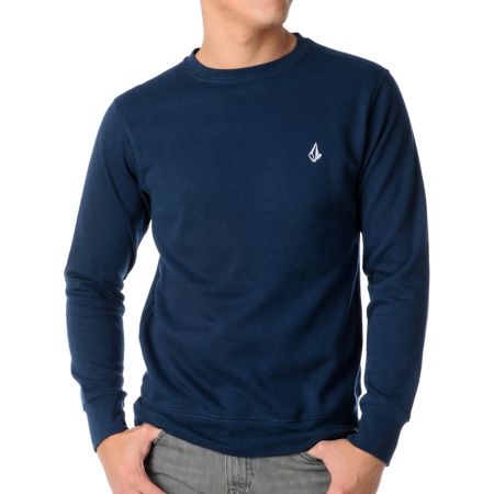 Volcom Getta Navy Crew Neck Sweatshirt 