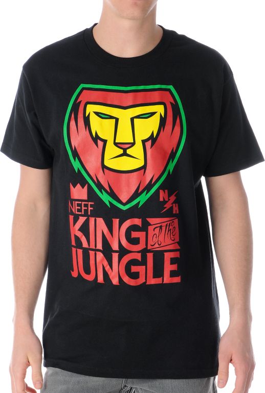 Neff King Rasta Crew Neck Tee Shirt