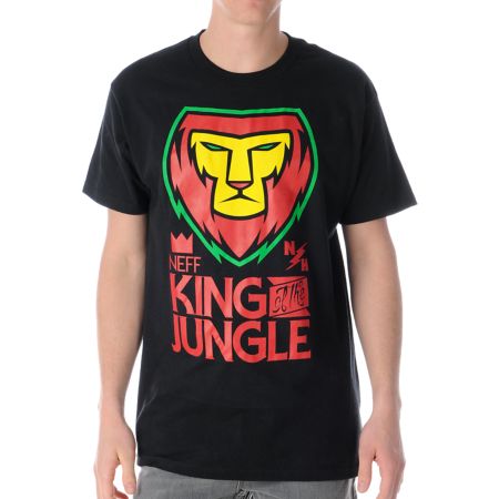 Neff King Rasta Crew Neck Tee Shirt