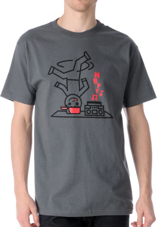 Neff Blaster 2 Charcoal Tee Shirt