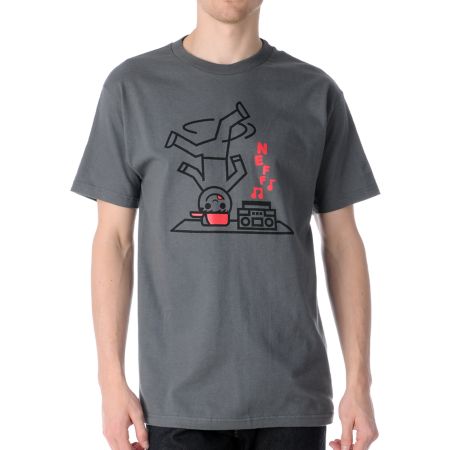 Neff Blaster 2 Charcoal Tee Shirt 