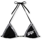 SRH Reveal Black Lace Triangle Bikini Top