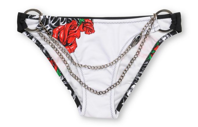 SRH Crown Royal White & Black Bikini Bottom
