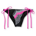 SRH Heatwave Black & Pink Tie Side Bikini Bottom