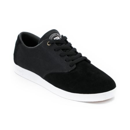 Huf Hufnagel Canvas & Suede Black Skate Shoe