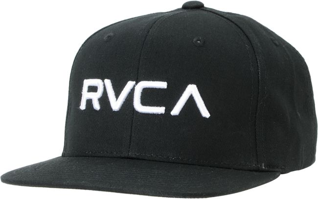 RVCA Twill Black Snapback Hat