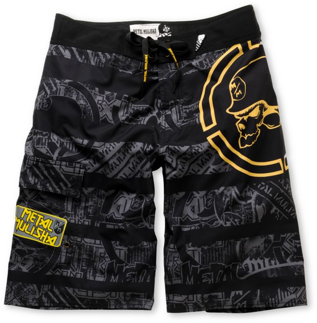 Metal Mulisha Bestow Black 23" Board Shorts