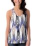 Volcom V.Co Lives White & Purple Twist Back Tank Top