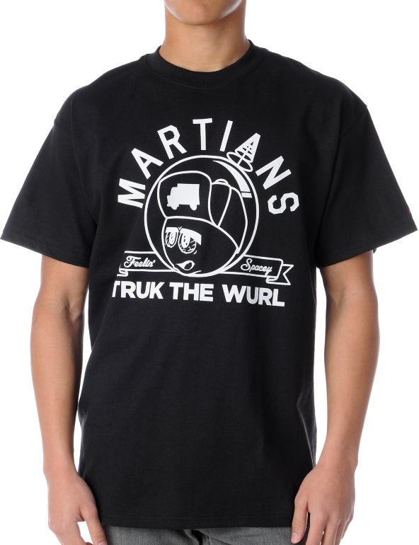 Trukfit Feelin Spacey Martians Black Tee Shirt
