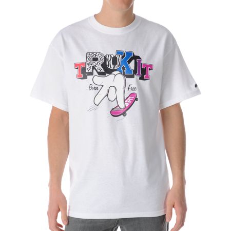 Trukfit Hands Down White Tee Shirt