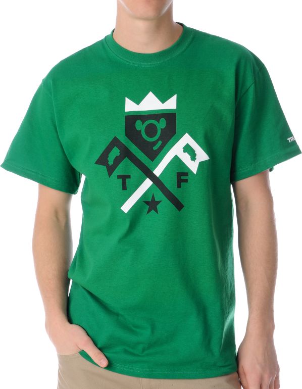 Trukfit 2 Flags Green Tee Shirt