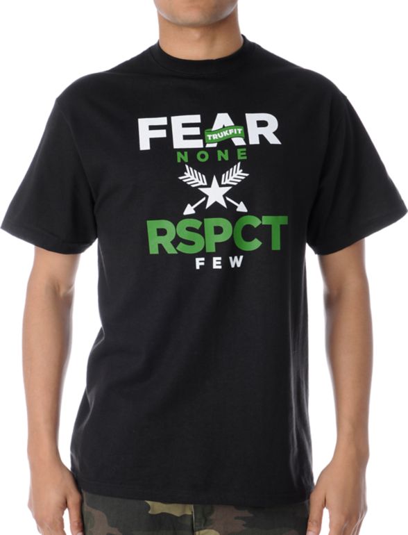 Trukfit Fear None Black Tee Shirt
