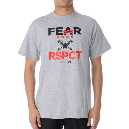 Trukfit Fear None Heather Grey Tee Shirt