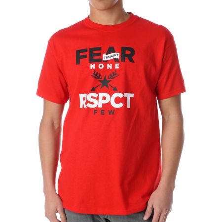 Trukfit Fear None Red Tee Shirt